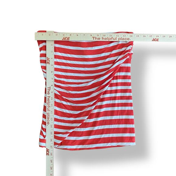 CAbi Blaine Striped Tube Top Size Medium‎ Red and White 709 Nautical - Picture 3 of 6